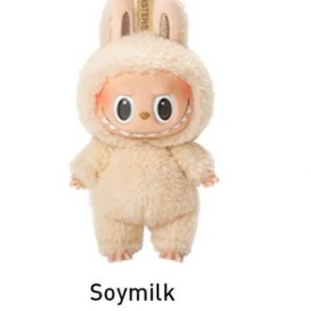 monster keychain labubu lafufu soymilk